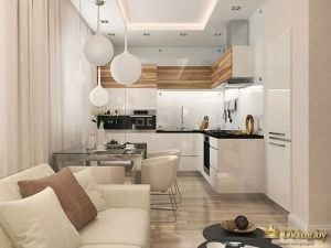 Дизайн квартиры, трехкомнатная Дизайн квартиры, трехкомнатная