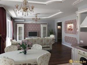 Дизайн квартиры, трехкомнатная Дизайн квартиры, трехкомнатная