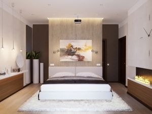 Дизайн спальни в стиле эко минимализм