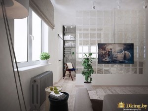 Дизайн-проект квартиры, однокомнатная